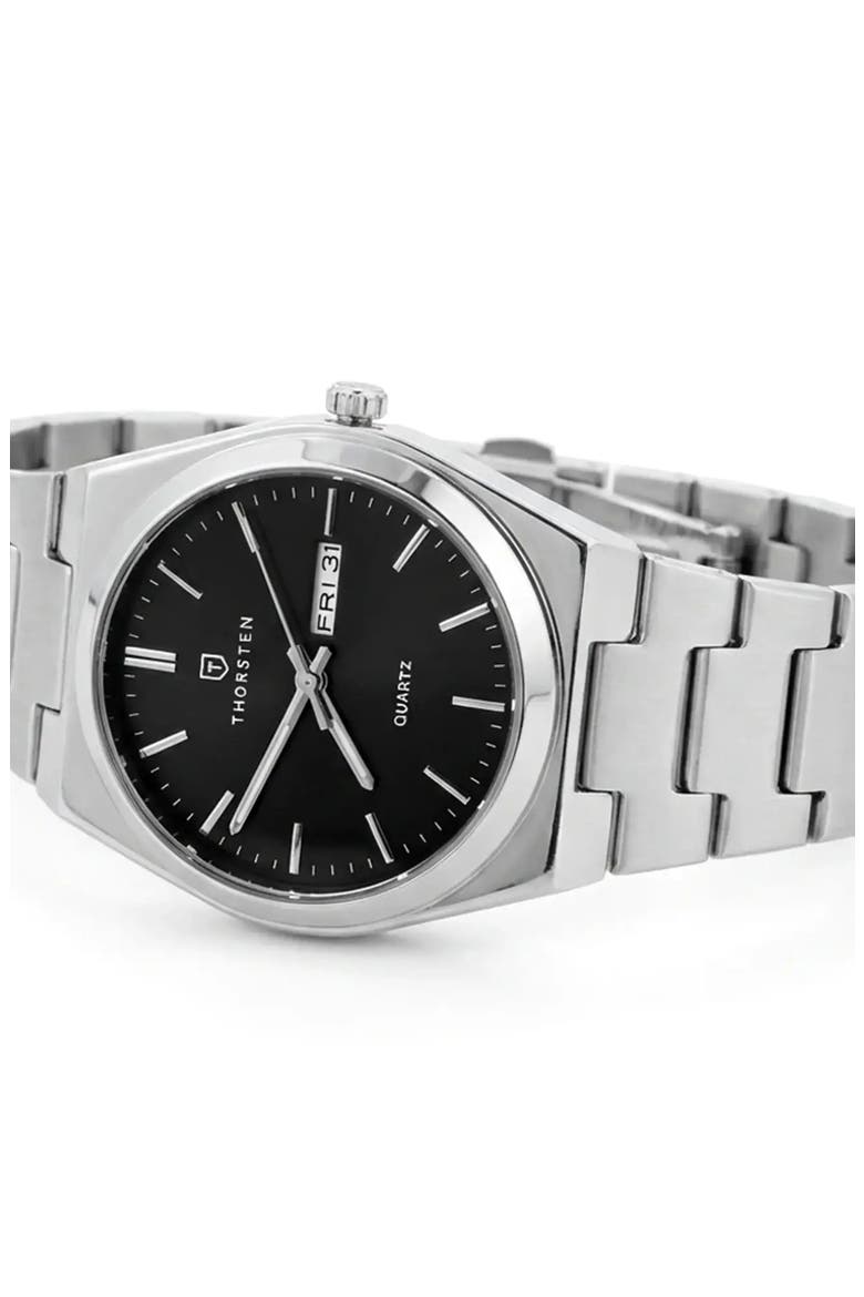 Professional Bracelet Watch, Alternate, color, Black / Silver