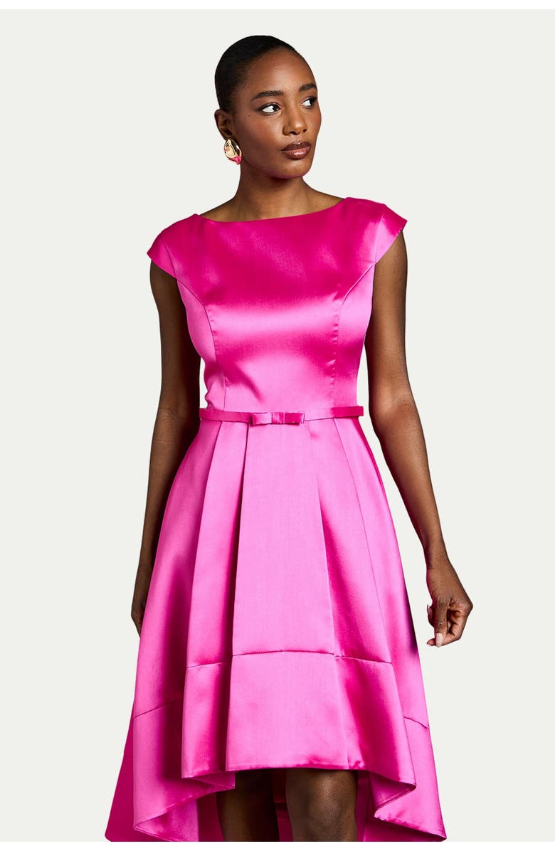 Coast Twill Hi-lo Midi Dress, Alternate, color, Magenta