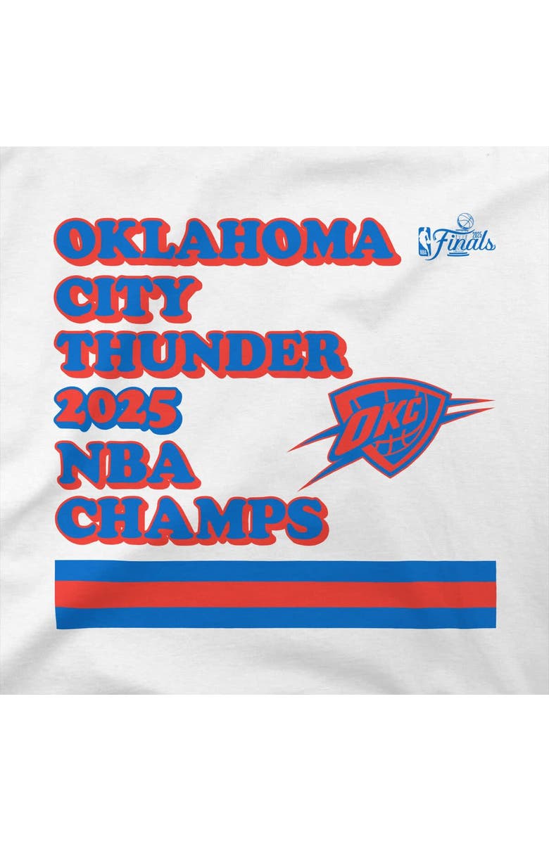 Stadium Essentials Women's Stadium Essentials  White Oklahoma City Thunder 2025 NBA Finals Champions Oasis Racerback Tank Top, Alternate, color, 