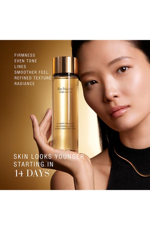 Estée Lauder Re-nutriv Ultimate Diamond Age Reversal Treatment Lotion Toner In Transparent