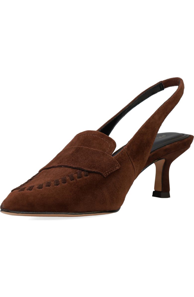 Pelle Moda Keagen Pointed Toe Slingback Pump, Alternate, color, Espresso