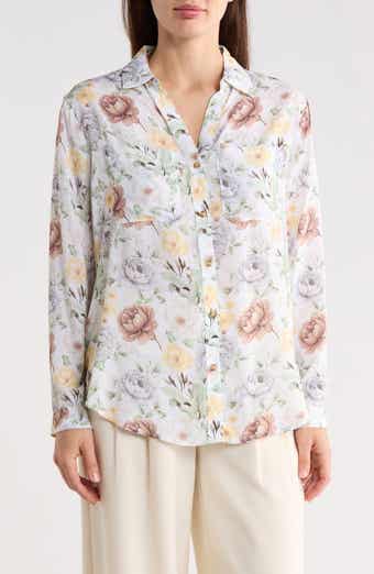 ELIE ELIE TAHARI Floral Button-Down Shirt