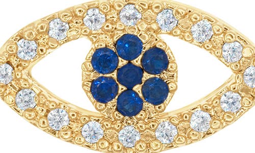 Shymi Pavé Evil Eye Stud Earrings In Gold
