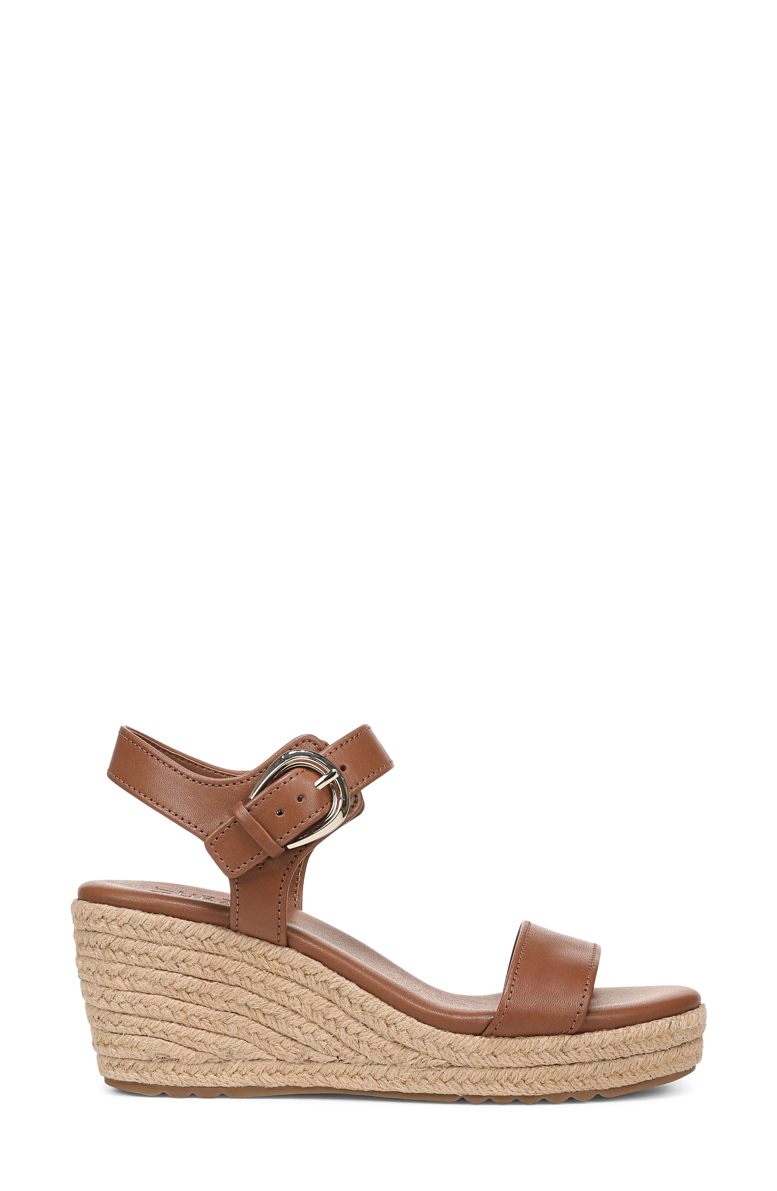 Naturalizer Stella Platform Wedge Sandal, Alternate, color, Walnut Wake