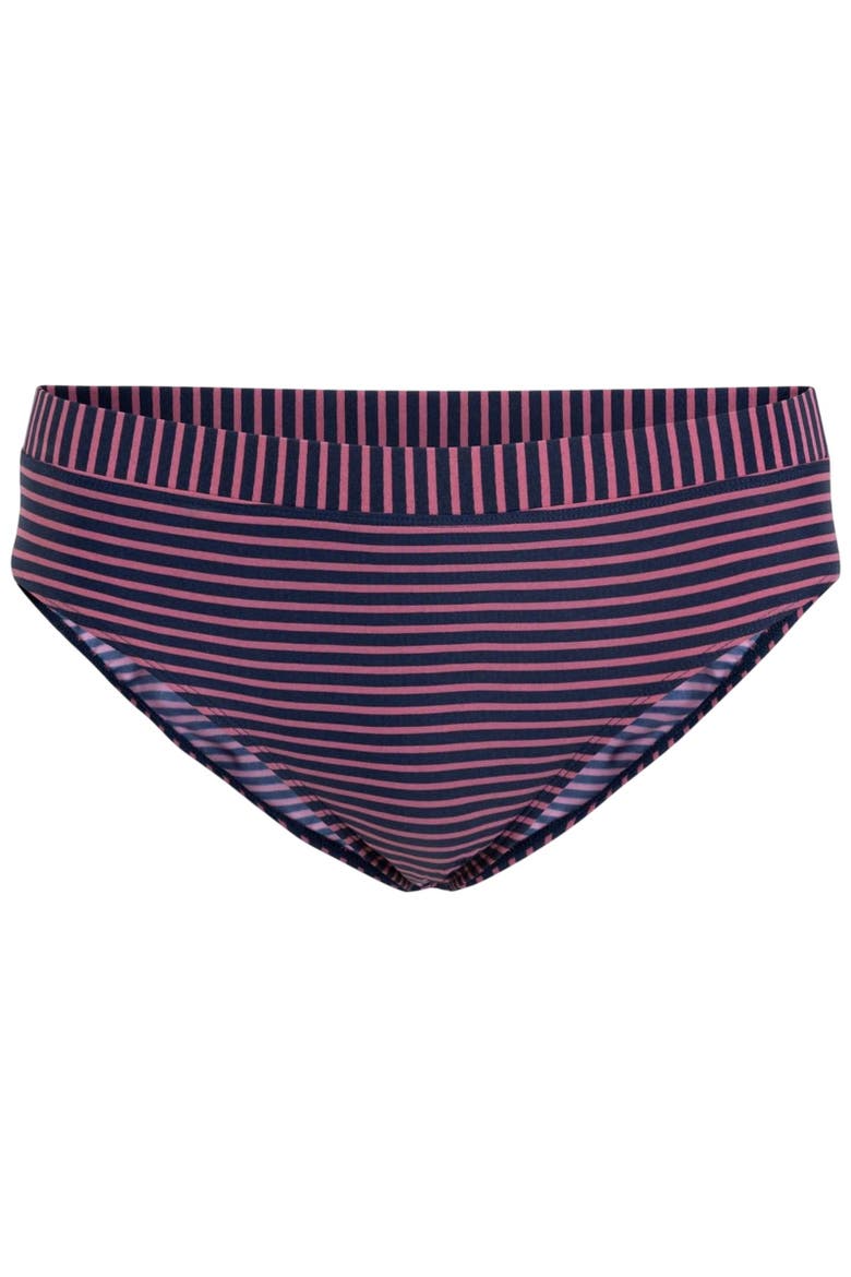 Striped Bikini Bottoms, Main, color, Rose