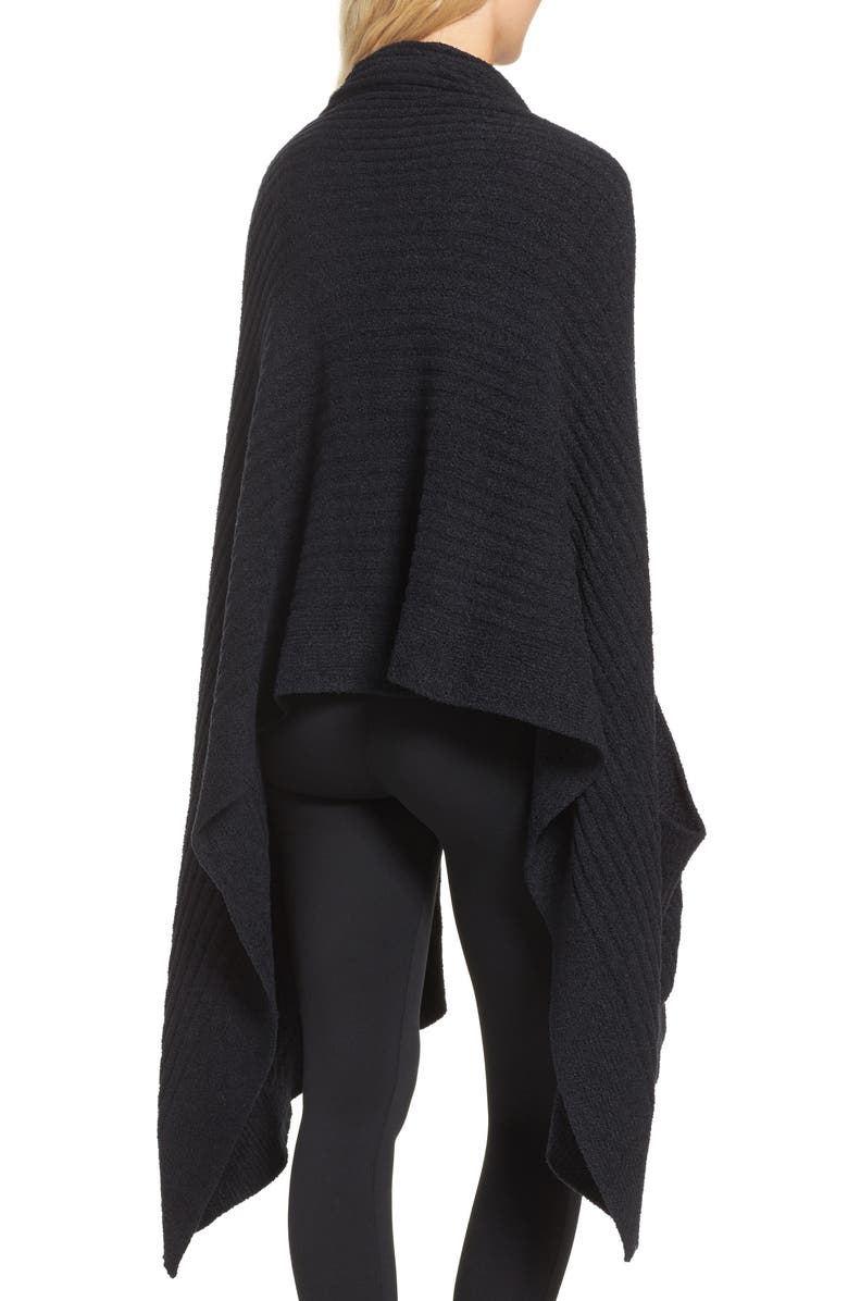 Barefoot Dreams<sup>®</sup> CozyChic<sup>™</sup> Lite Travel Shawl, Alternate, color, Black