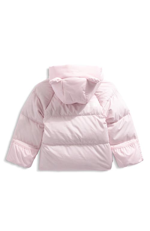 The North Face Baby North Down Fleece Lined Jacket In Pink