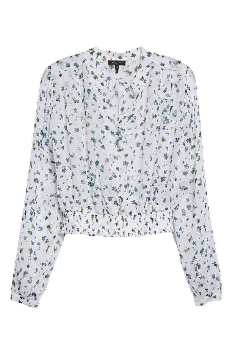 rag & bone Calista Floral Blouse, Alternate, color,