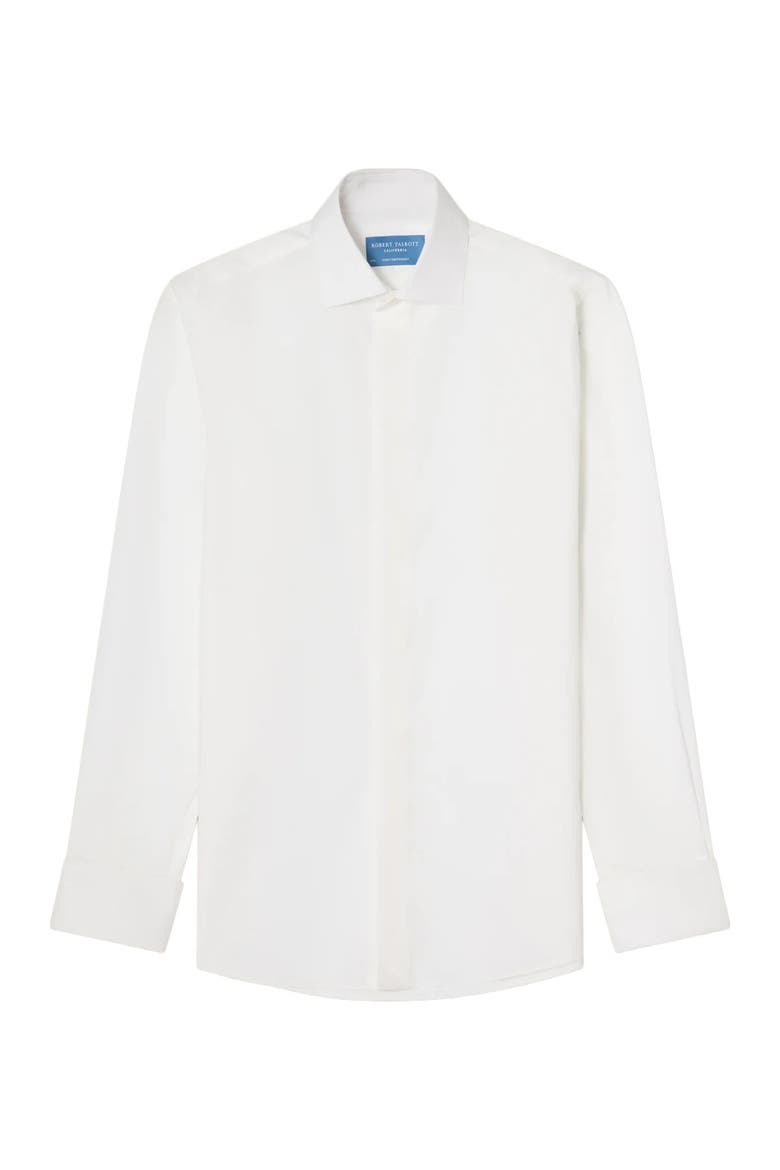 Reynolds Hidden Placket Formal Shirt in Contemporary Fit, Alternate, color, White