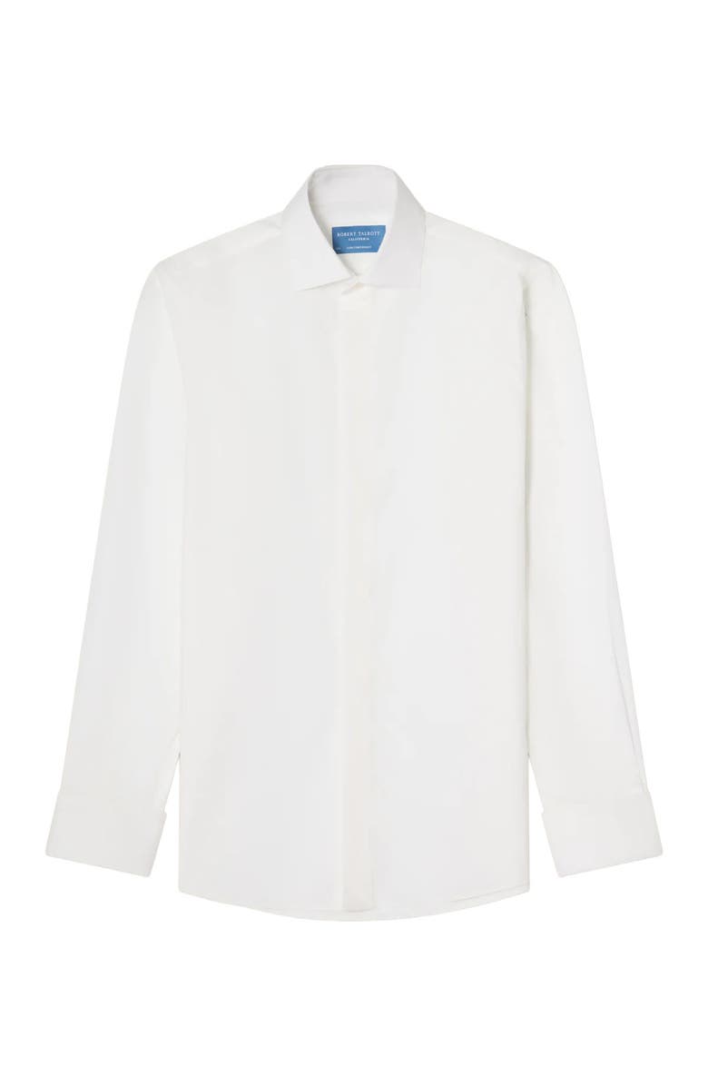 Robert Talbott Reynolds Hidden Placket Formal Shirt in Contemporary Fit, Alternate, color, White
