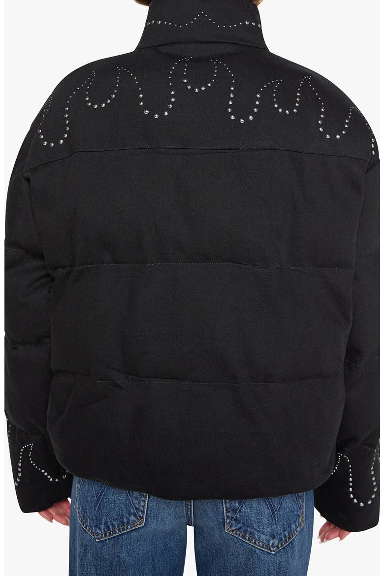 The Drop Pillow Fight Studded Puffer Jacket, Alternate, color, BLACK SMOKE