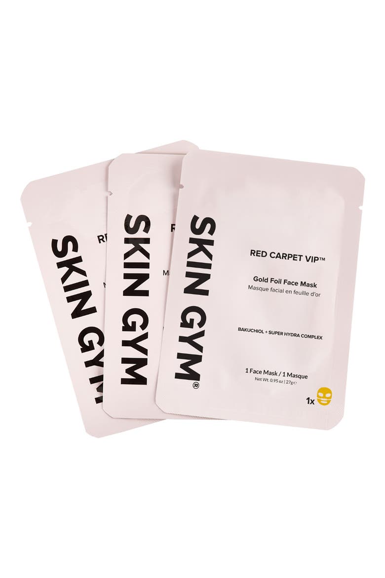 Red Carpet VIP™ Gold Foil Face Mask, Main, color, NO COLOR