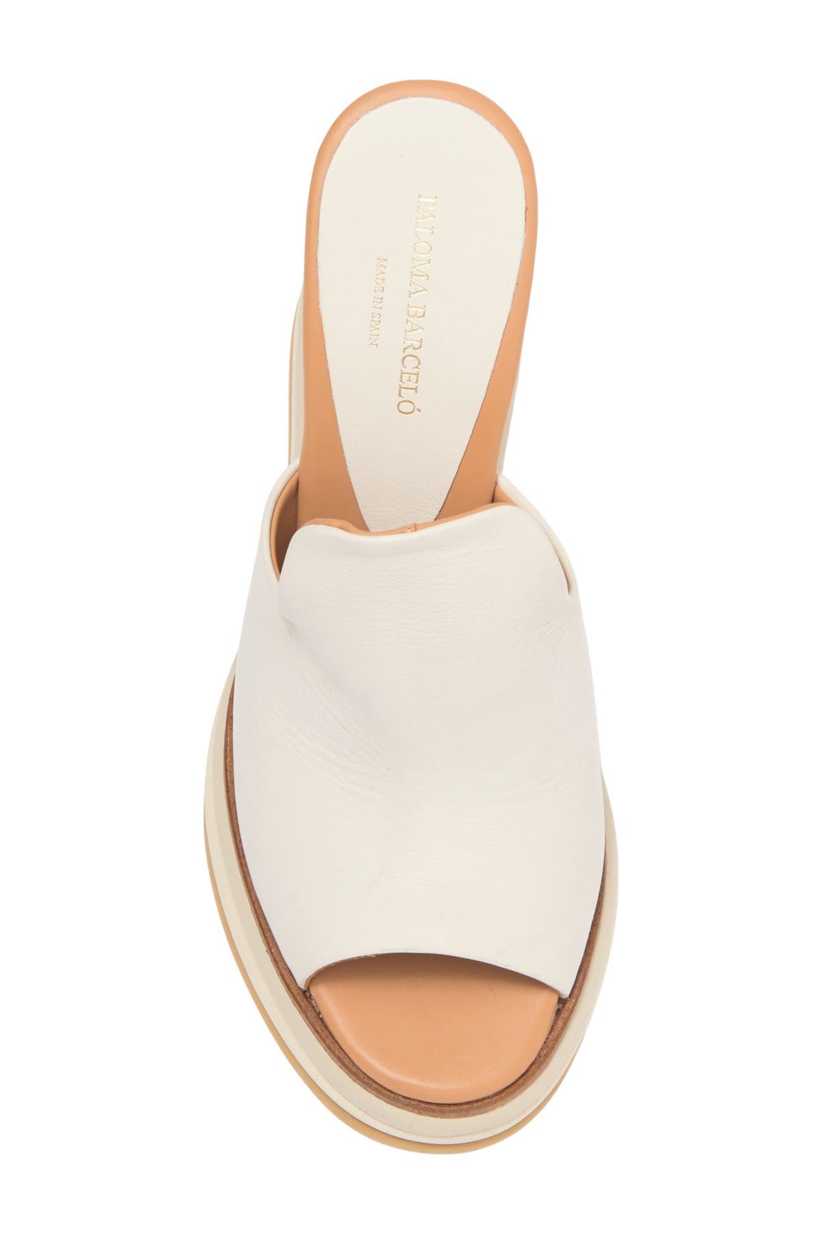 Paloma Barcelo Ximena Leather Wedge Mule, Alternate, color, 