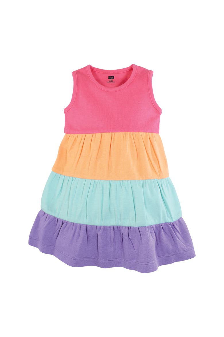 2Pk Dress Set(Toddler, Little Kid & Big Kid), Alternate, color, Rainbow Stripe