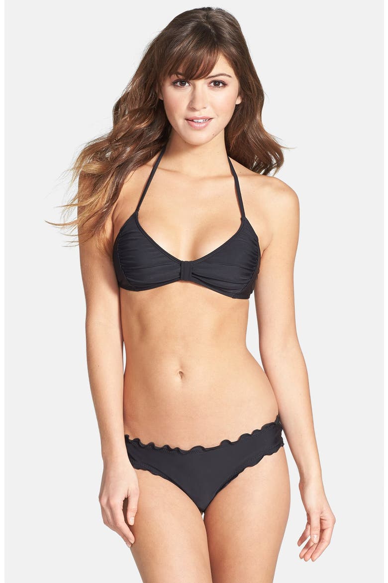 'Marrow' Bikini Bottoms, Alternate, color, BLACK