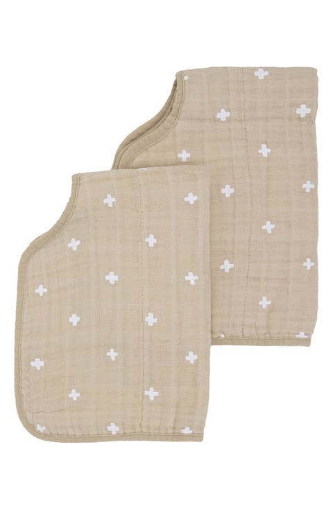 Assorted 2-Pack Cotton Muslin Burp Cloths