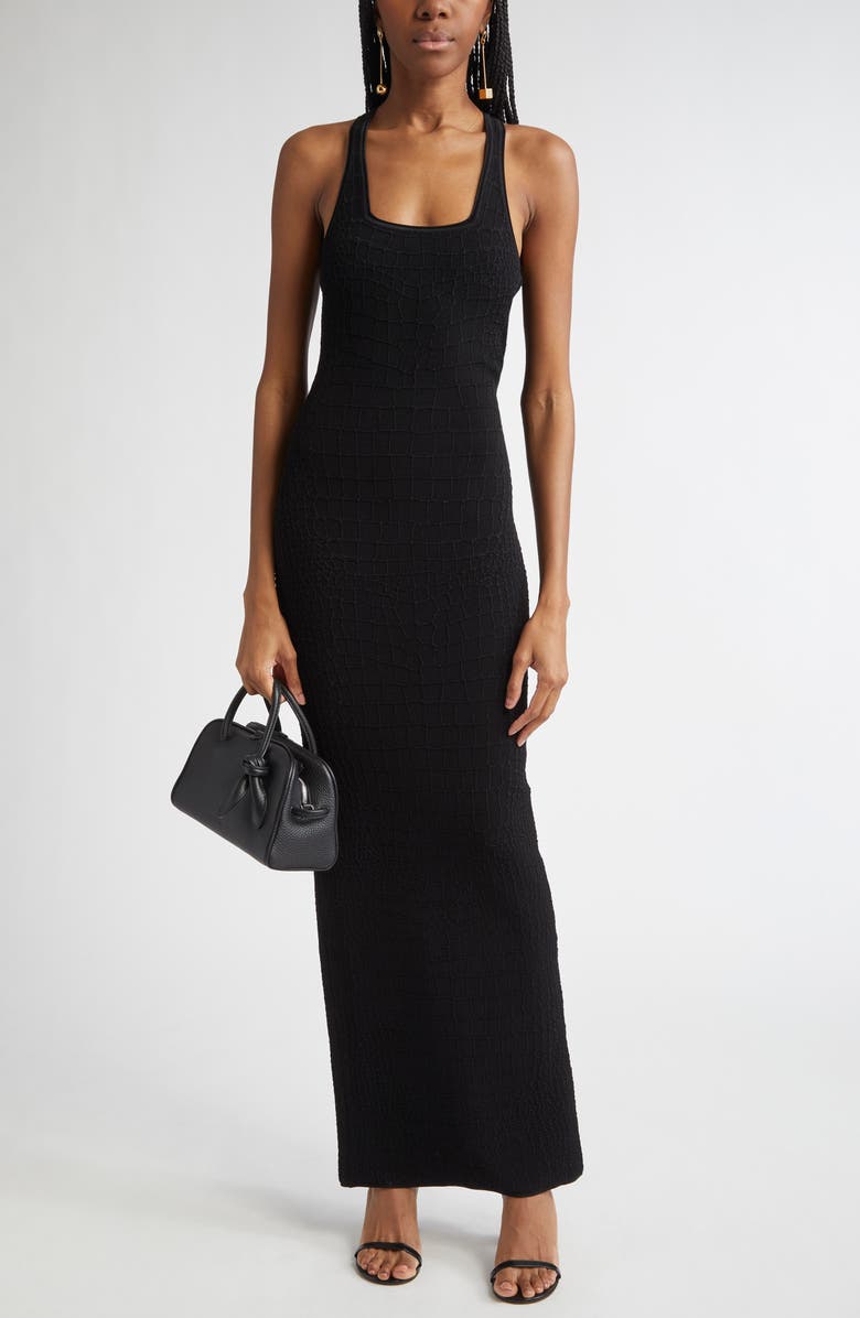 Jacquemus La Robe Scala Racerback Body-Con Tank Dress, Main, color, 