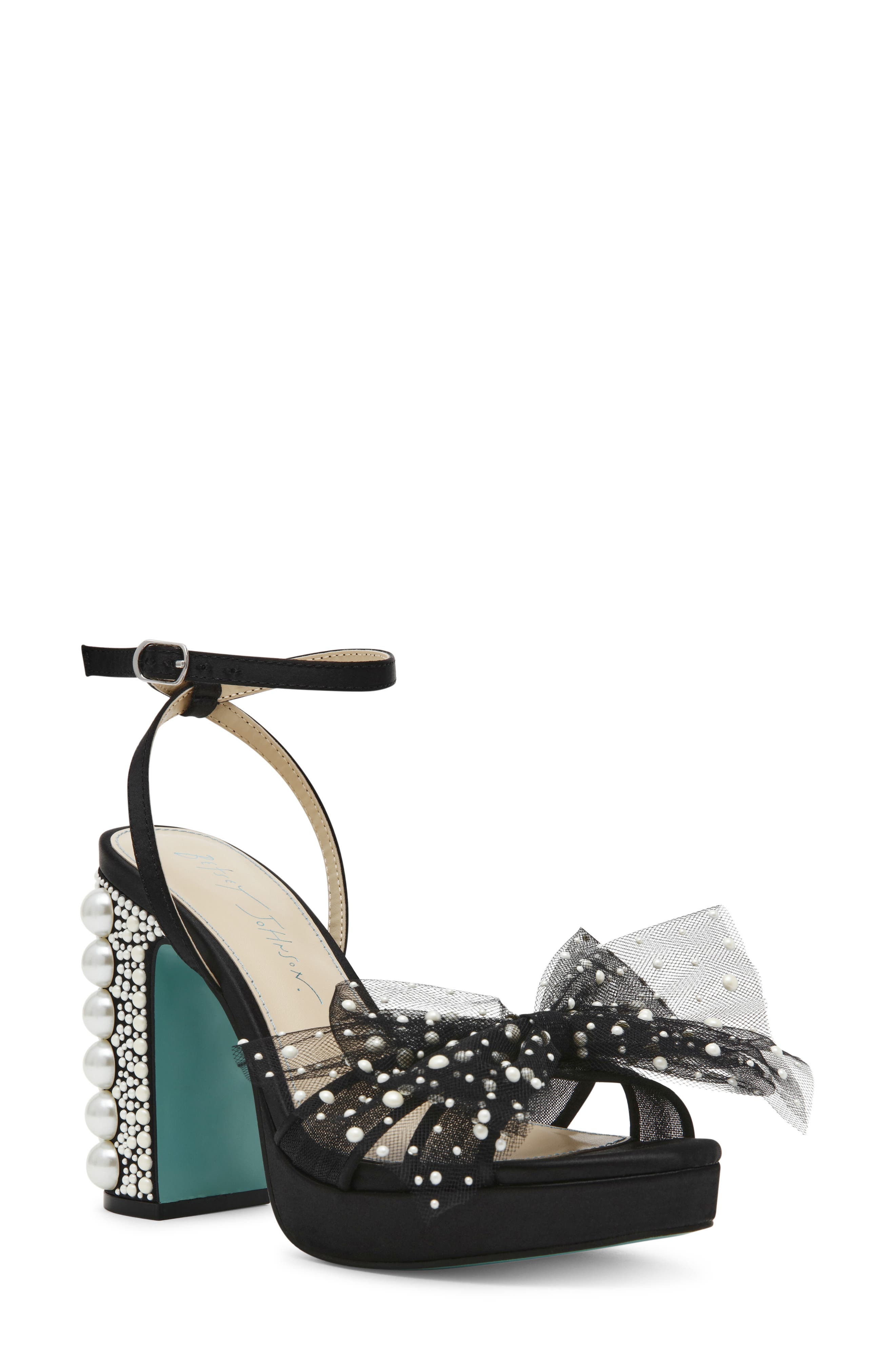 Betsey Johnson Lulu Ankle Strap Platform Sandal, Main, color, 