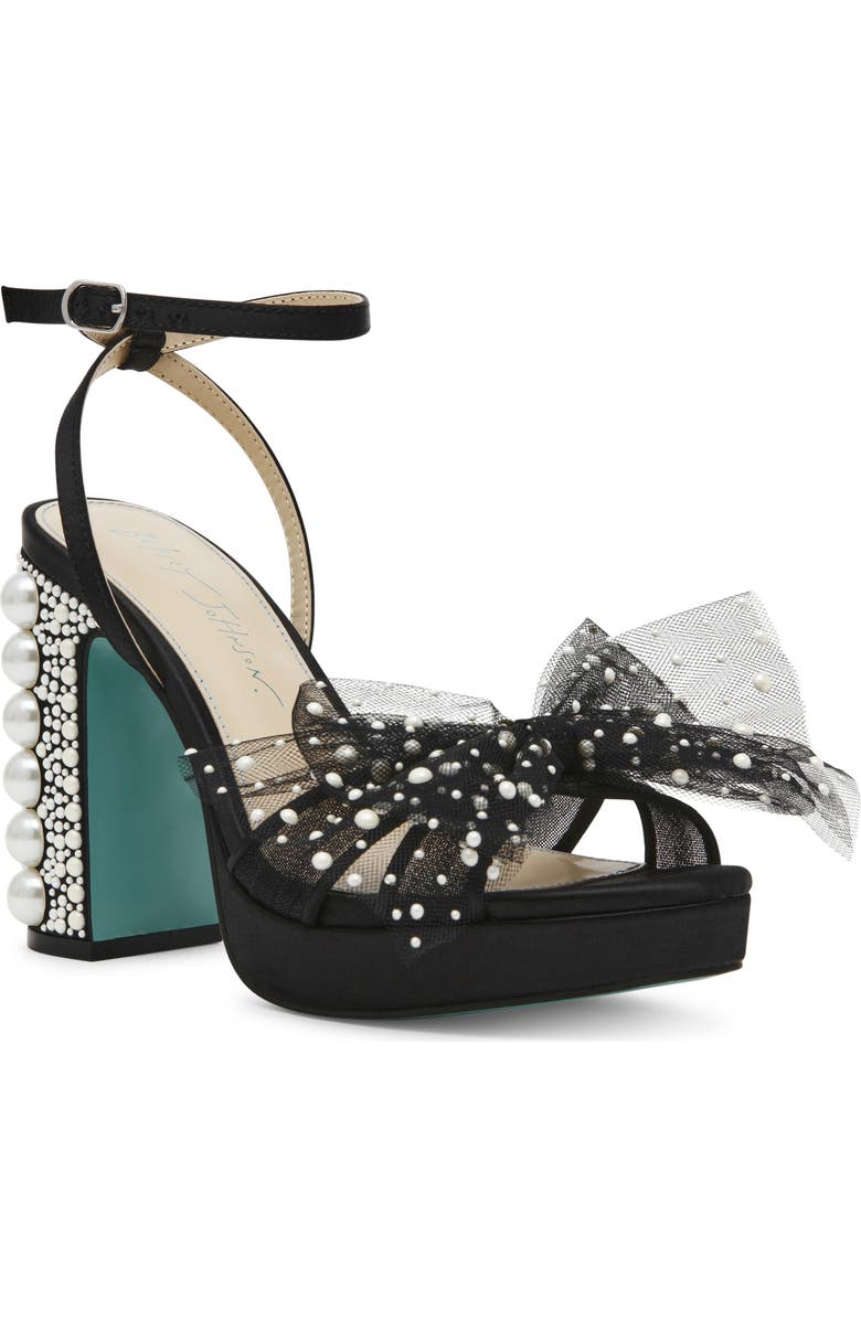 Betsey Johnson Lulu Ankle Strap Platform Sandal, Main, color,