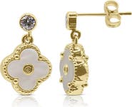Bowood Lane Arden Mother of Pearl Clover Earrings