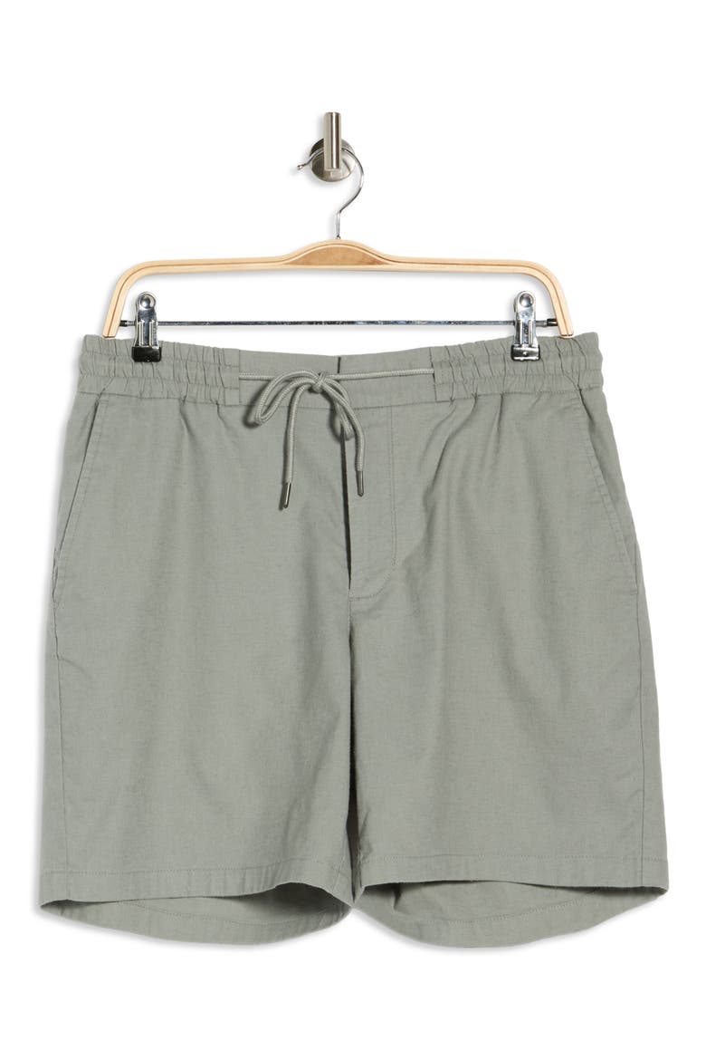 7-Inch Linen Blend Shorts, Alternate, color, GREY MONUMENT