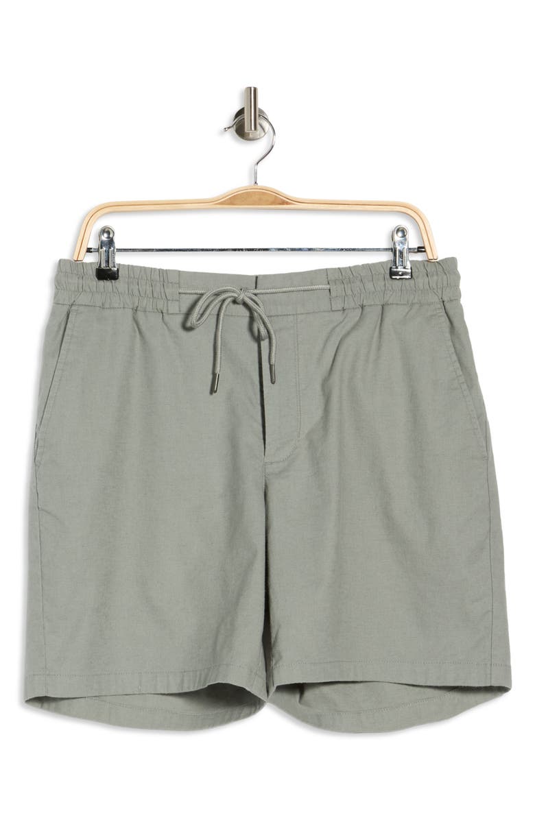 Nordstrom Cotton Blend Shorts, Alternate, color, Grey Monument