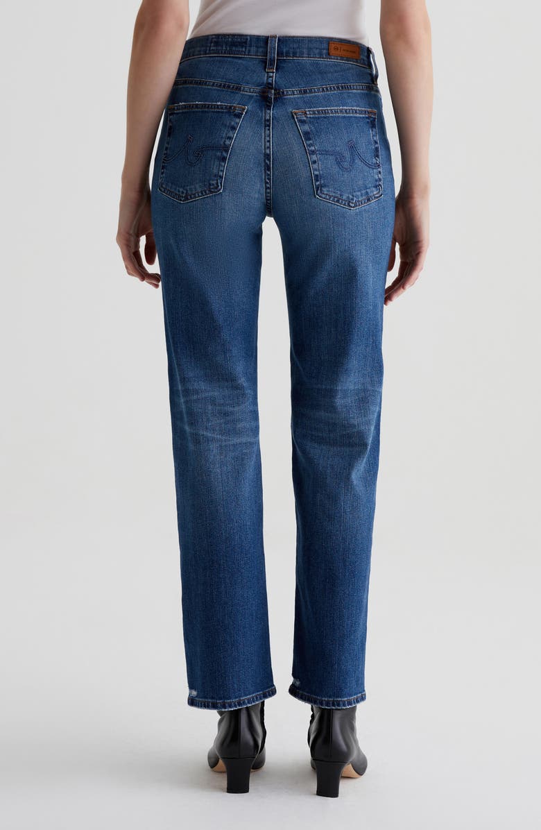 AG Brinley Mid Rise Straight Leg Jeans, Alternate, color, 15 Years Prague