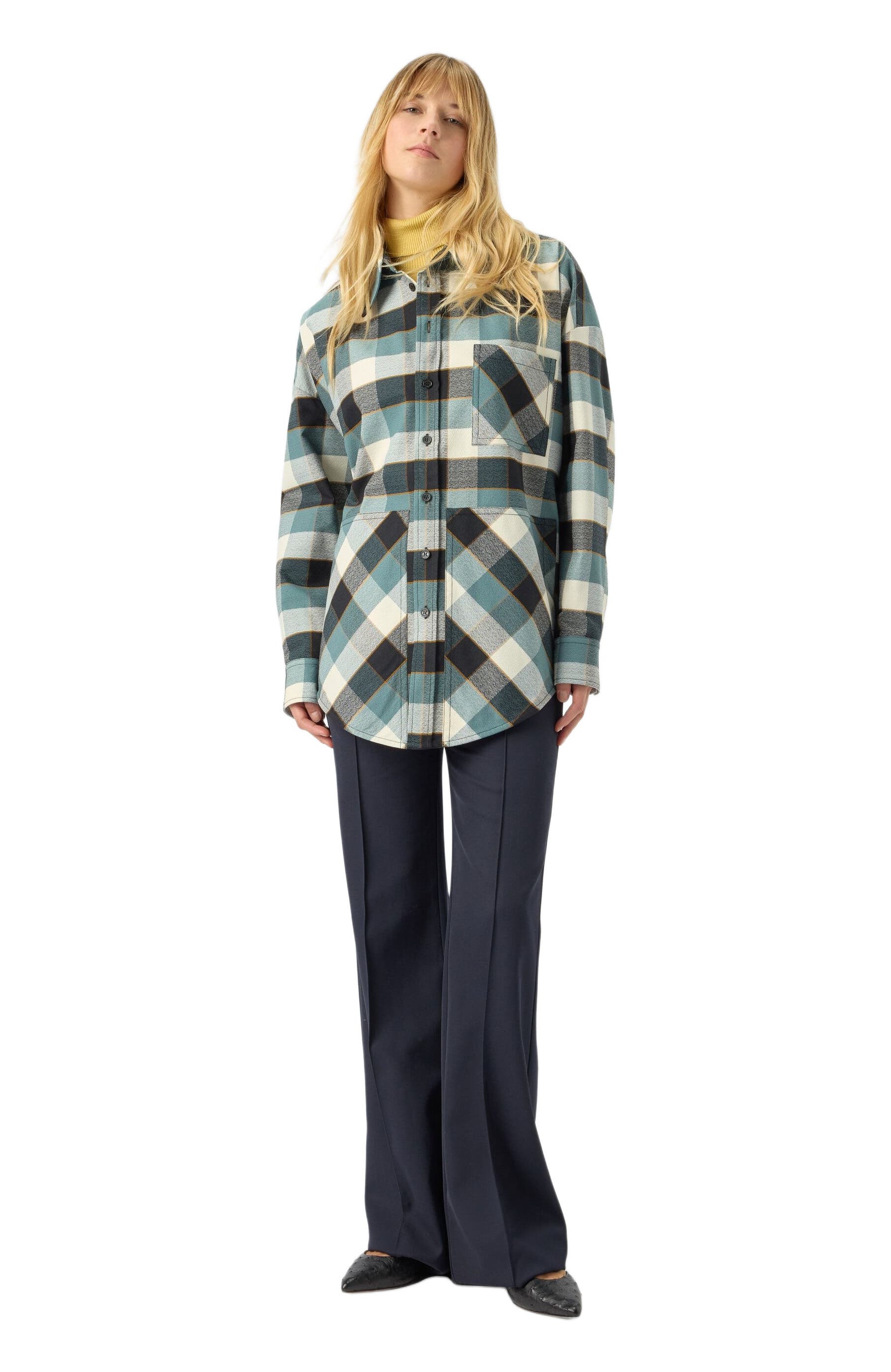 Oversized Check Shirt - image 3