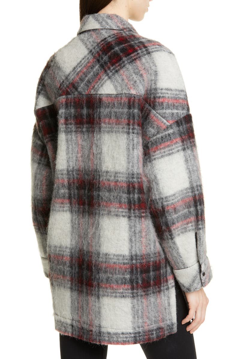 IRO Minksy Plaid Shirt Jacket, Alternate, color, 