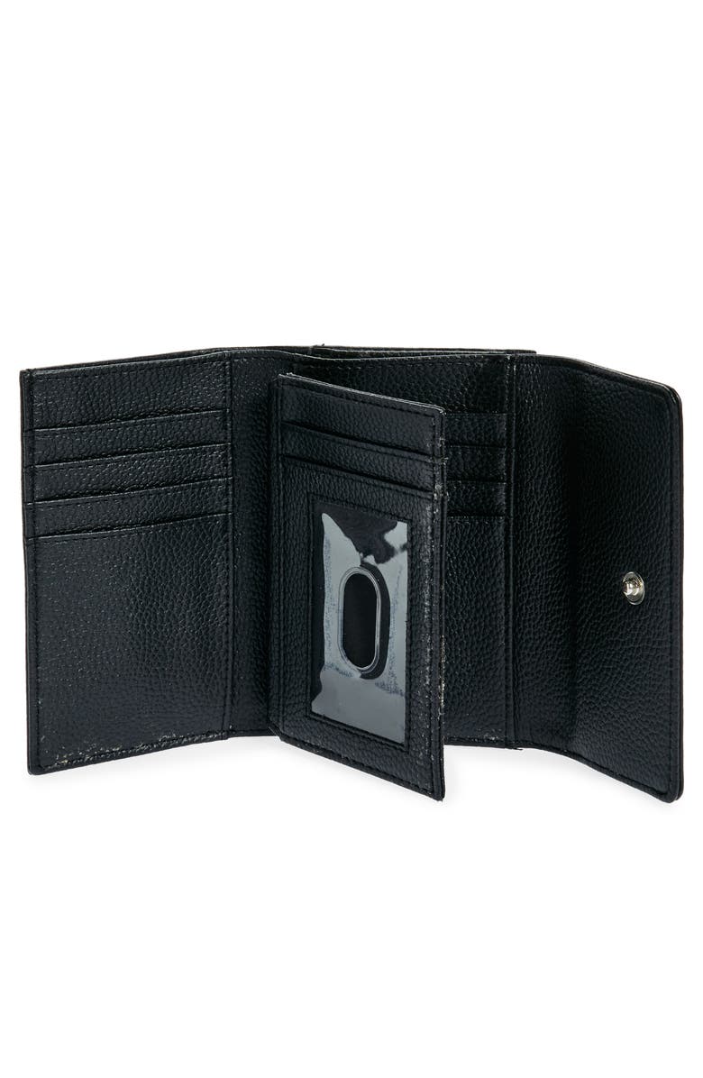 MUNDI SMALL LEATHER GOODS Rio Indexter Trifold Leather Wallet, Alternate, color, Black