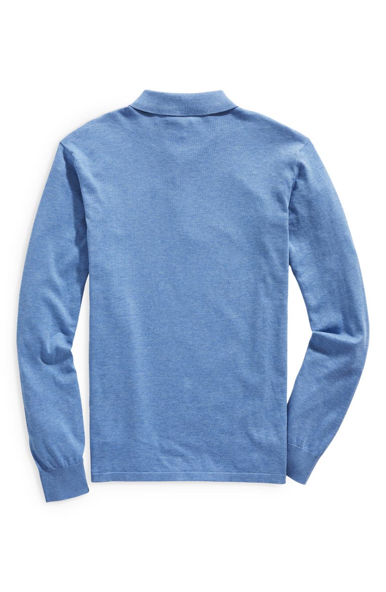 vineyard vines Long Sleeve Sea Island Cotton Polo Shirt, Alternate, color, 