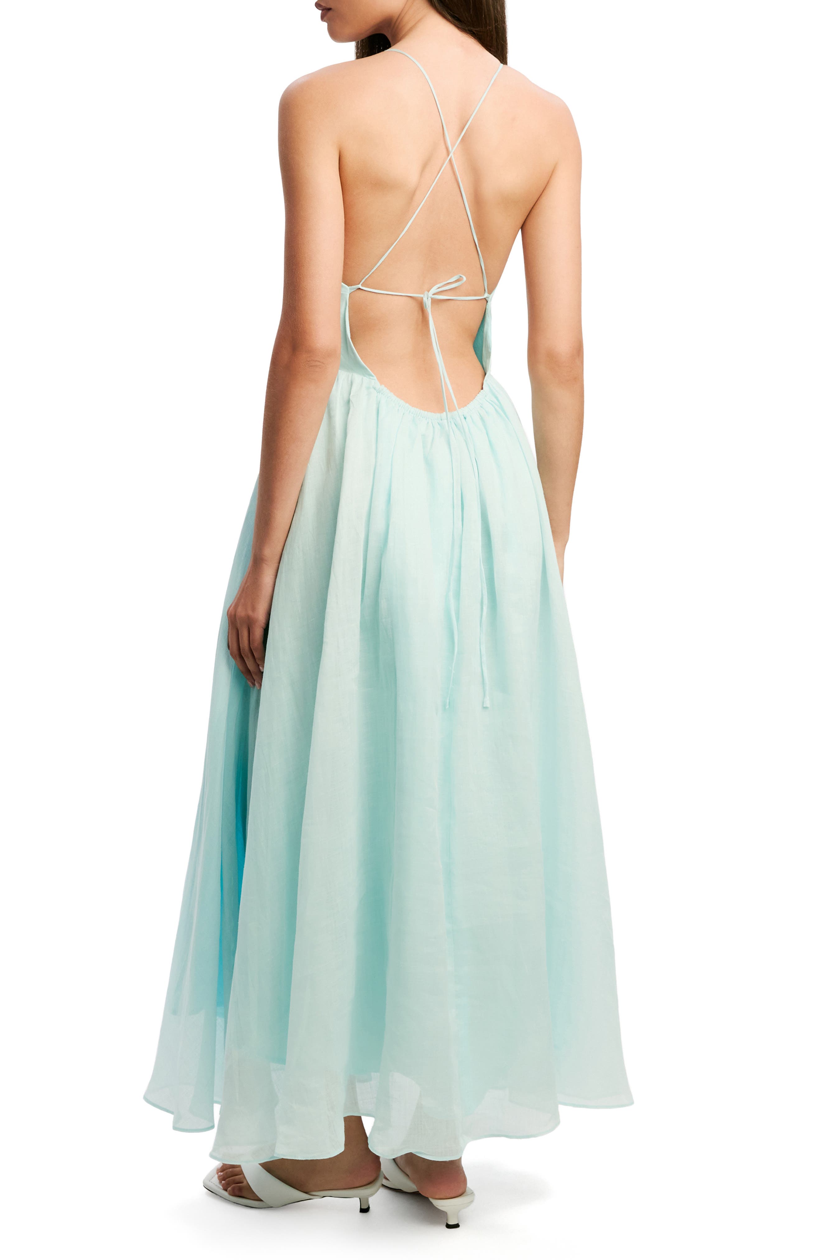 Arletha Halter Fit & Flare Maxi Dress - image 2