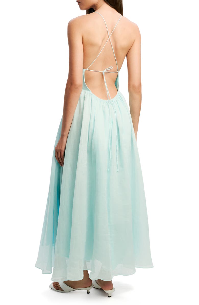 Bardot Arletha Halter Fit & Flare Maxi Dress, Alternate, color, Soft Blue