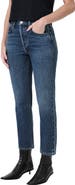 AGOLDE Riley High Waist Crop Straight Leg Jeans