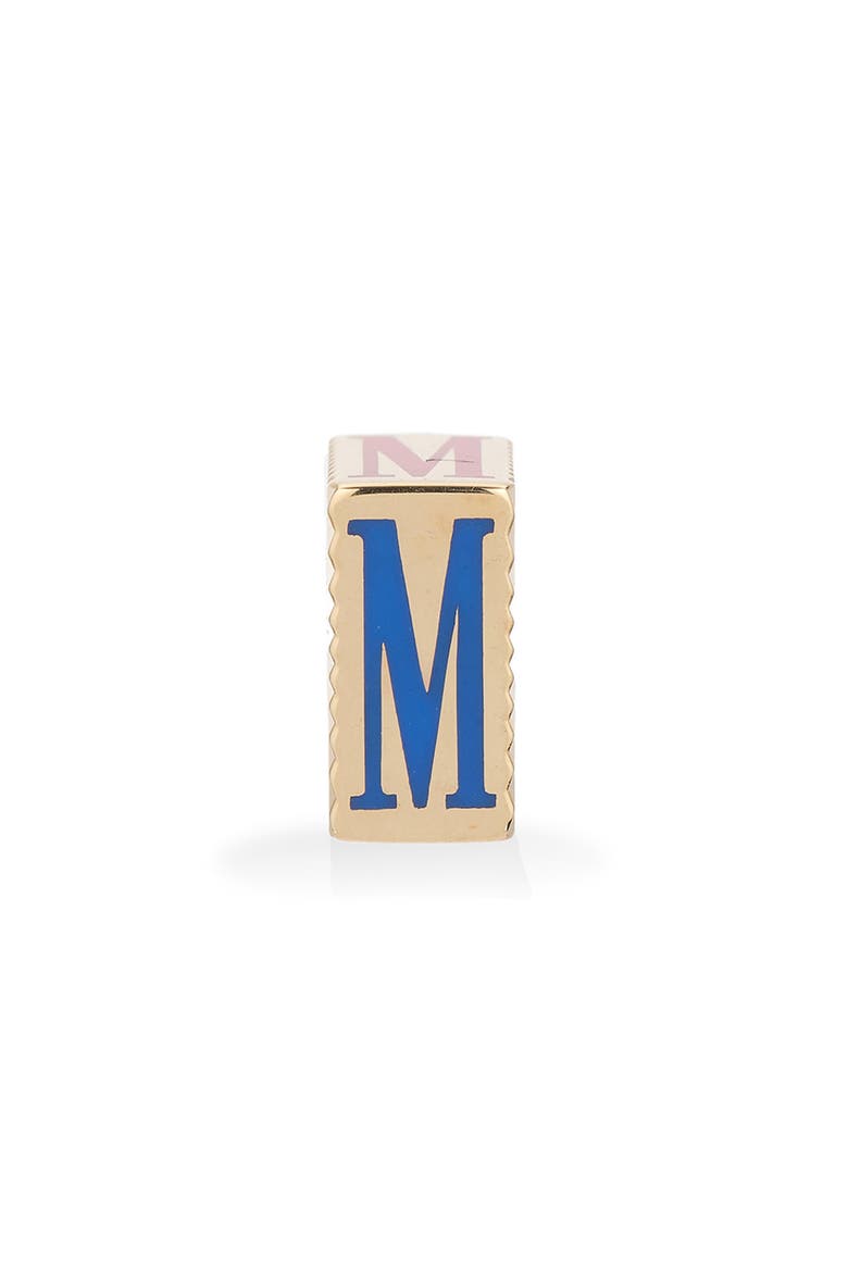 Initial Bead Charm, Alternate, color, YELLOW GOLD M