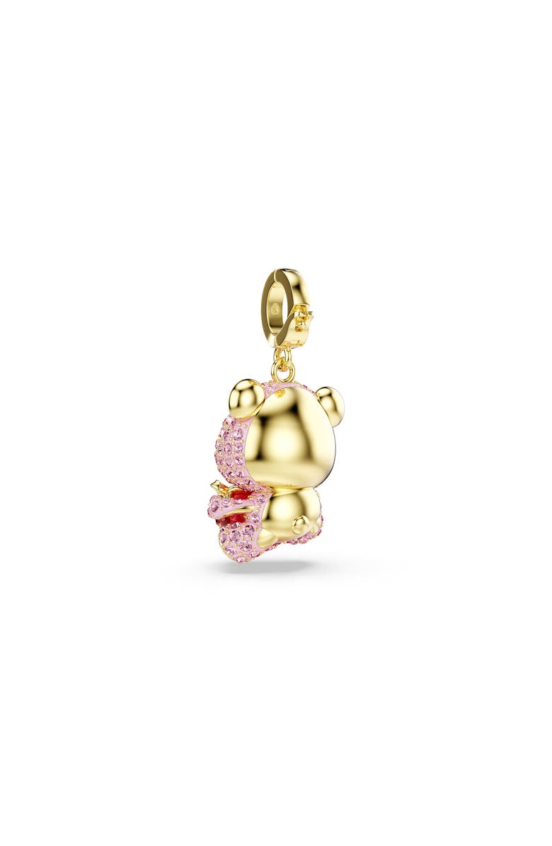 Swarovski Idyllia Charm, Alternate, color, Gold/ Pink