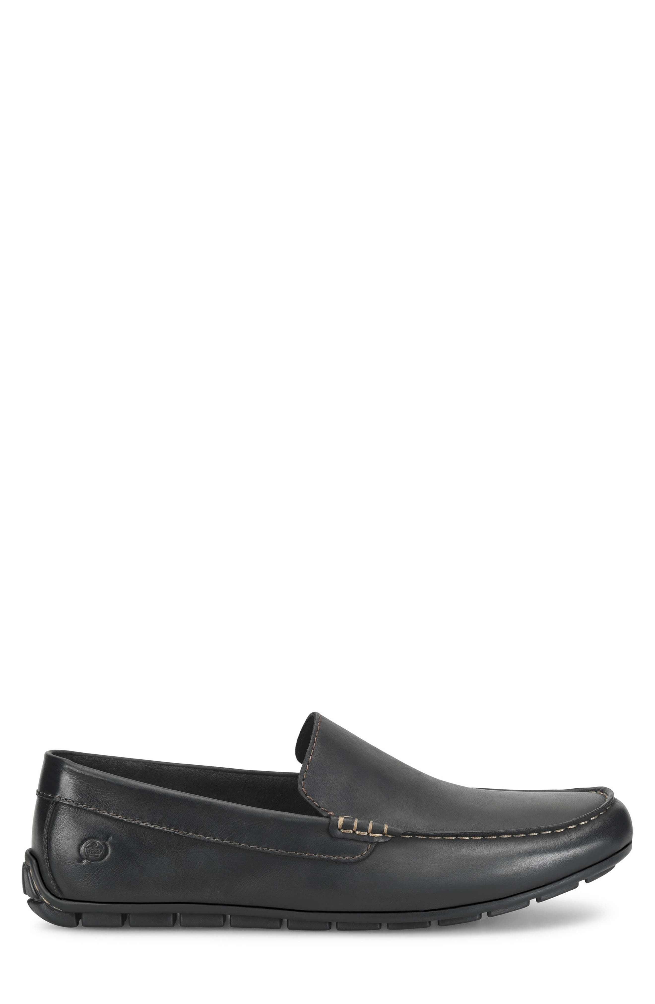 Allan Moc Driver Loafer, Alternate, color, BLACK FULLGRAIN