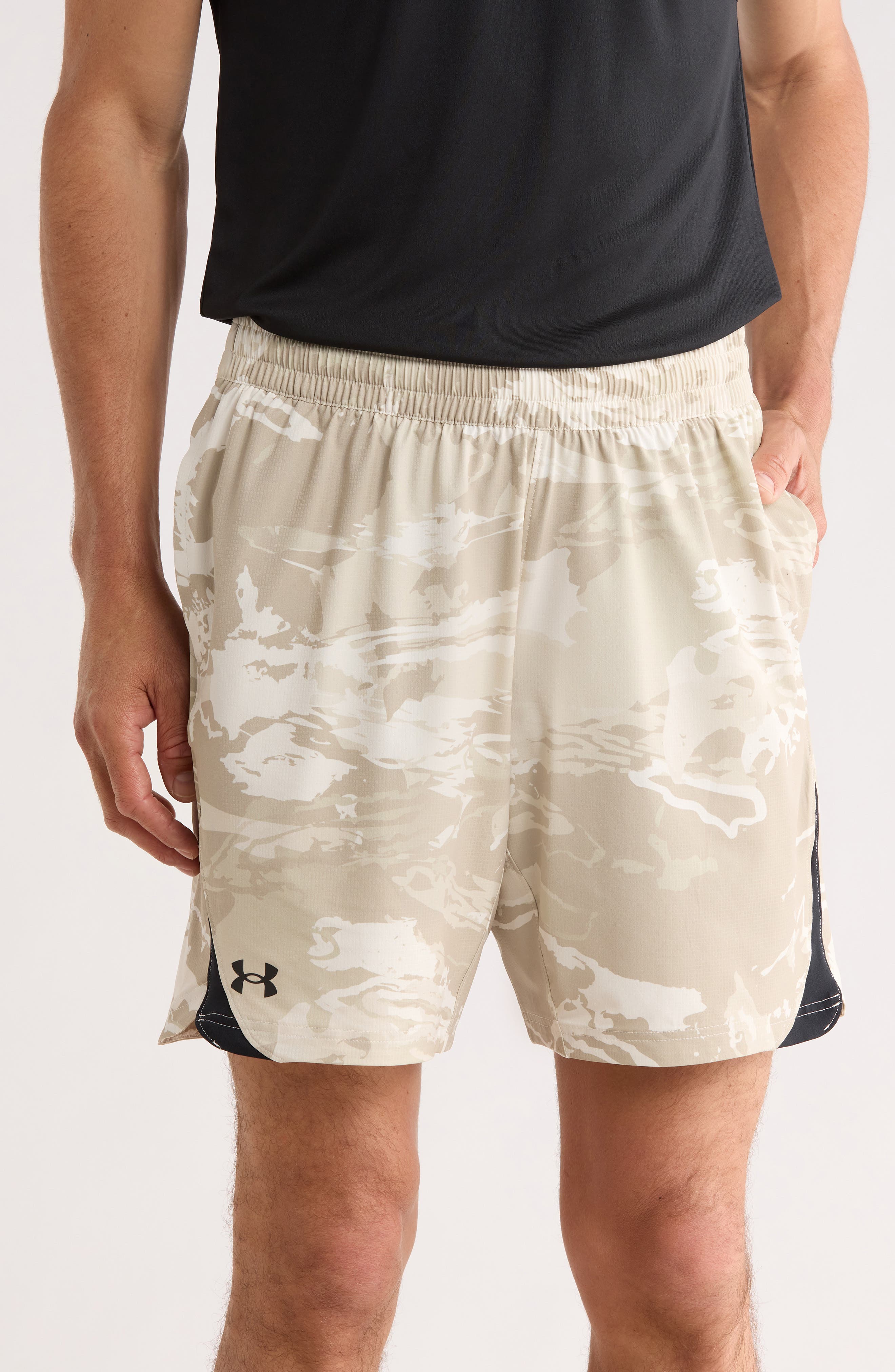 Elevated Woven Print Shorts - image 3