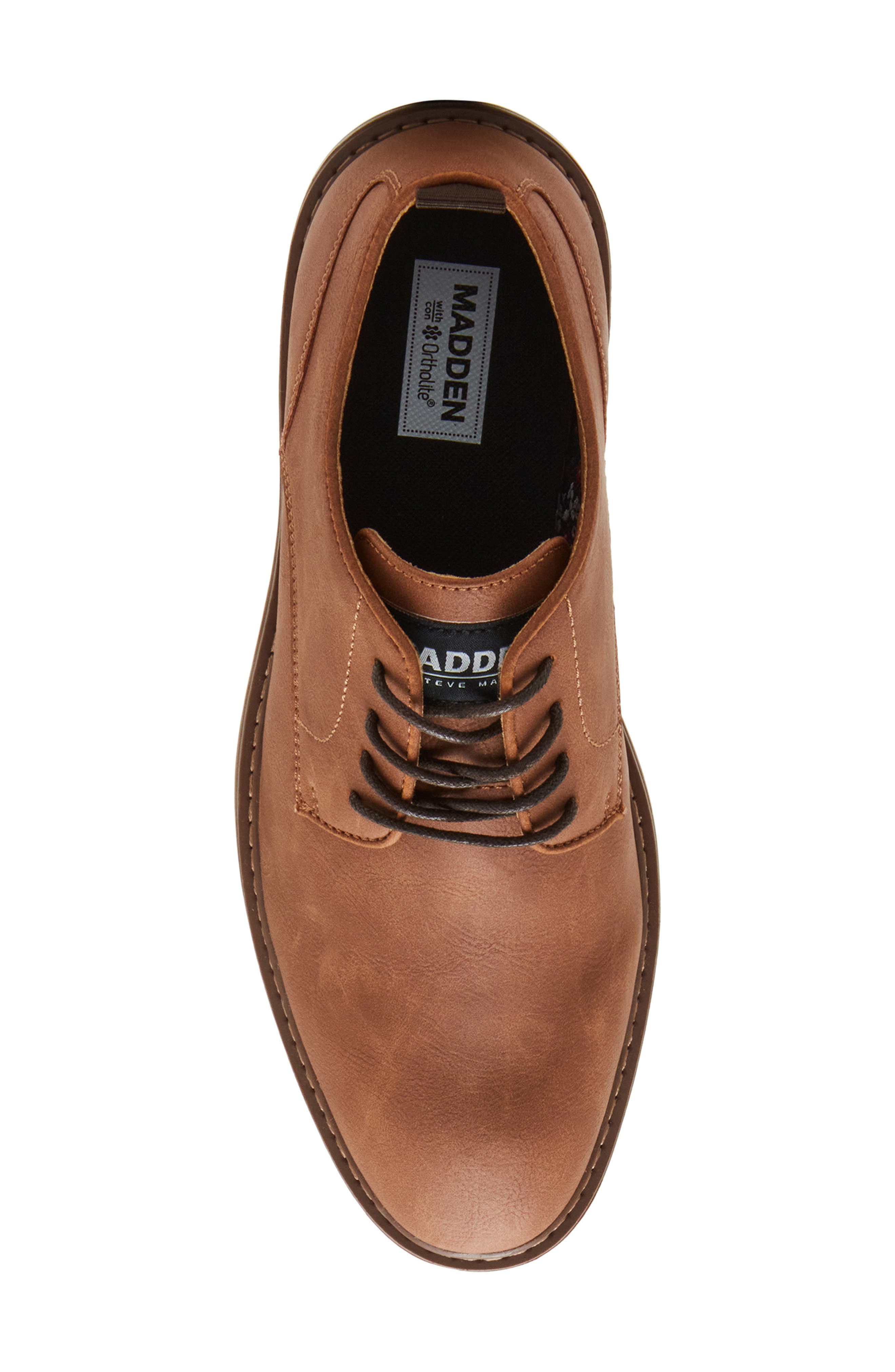 Eilkker Plain Toe Derby, Alternate, color, COGNAC SUEDE