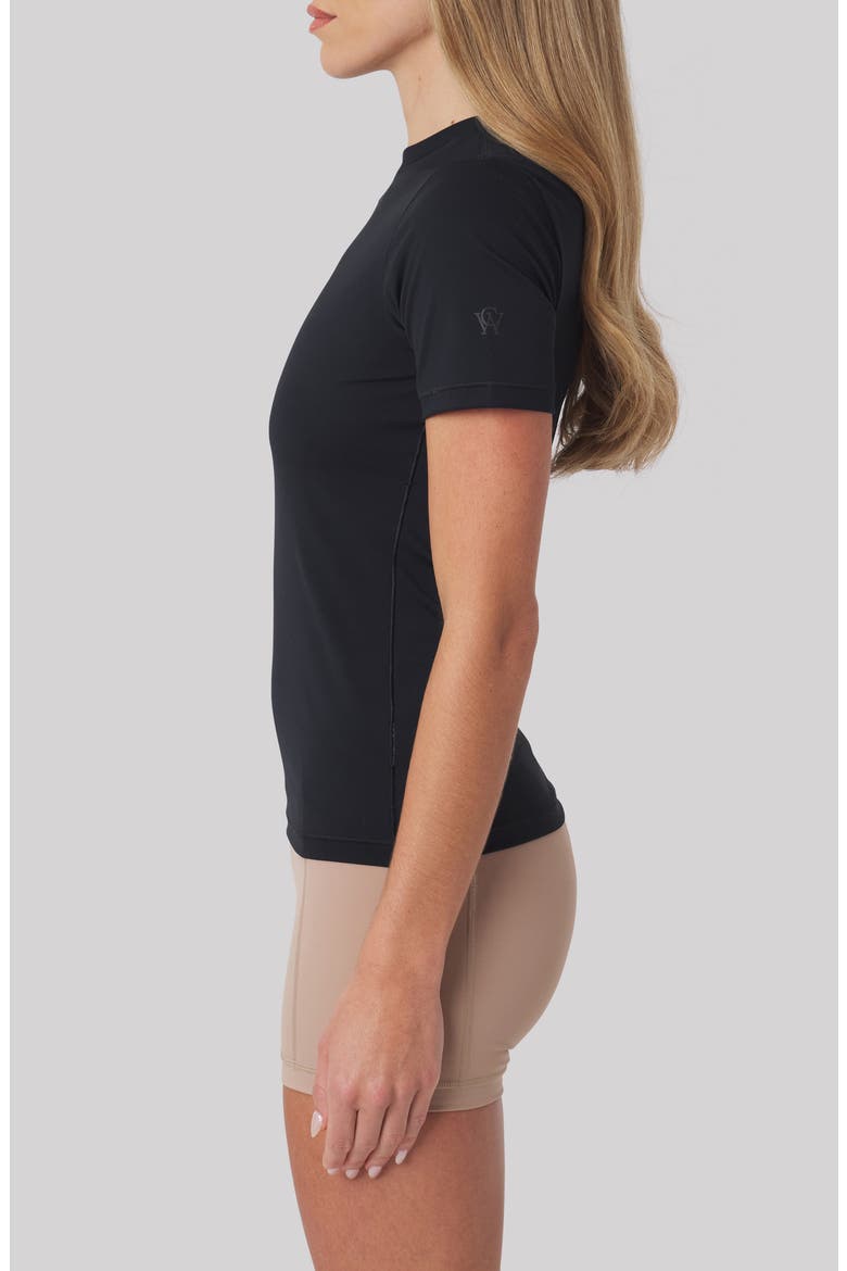 Regina Performance T-Shirt, Alternate, color, BLACK