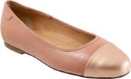 Trotters Clara Cap Toe Flat