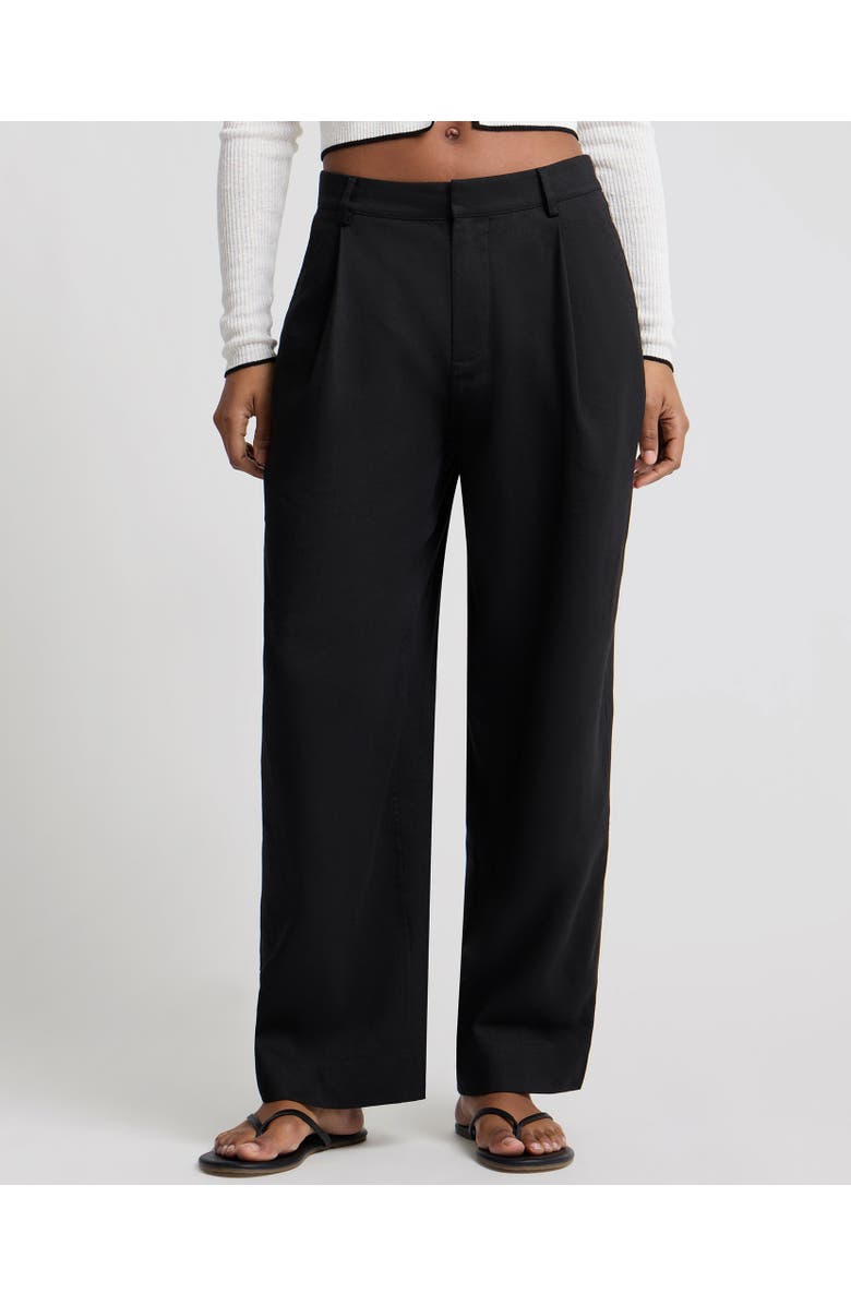 Onia High-Waist Straight Leg Pant, Main, color, Black