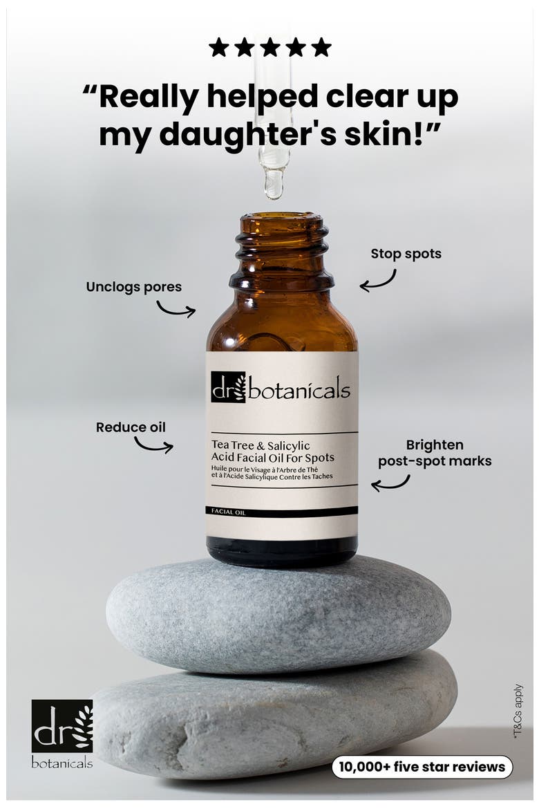 Tea Tree & Salicylic Acid Facial Oil for Spots, Alternate, color, NO COLOR