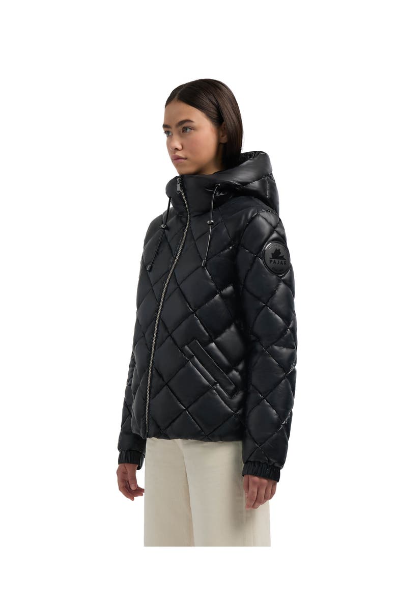 Skylynn Diamond Quilted Boxy Puffer Jacket, Alternate, color, Black