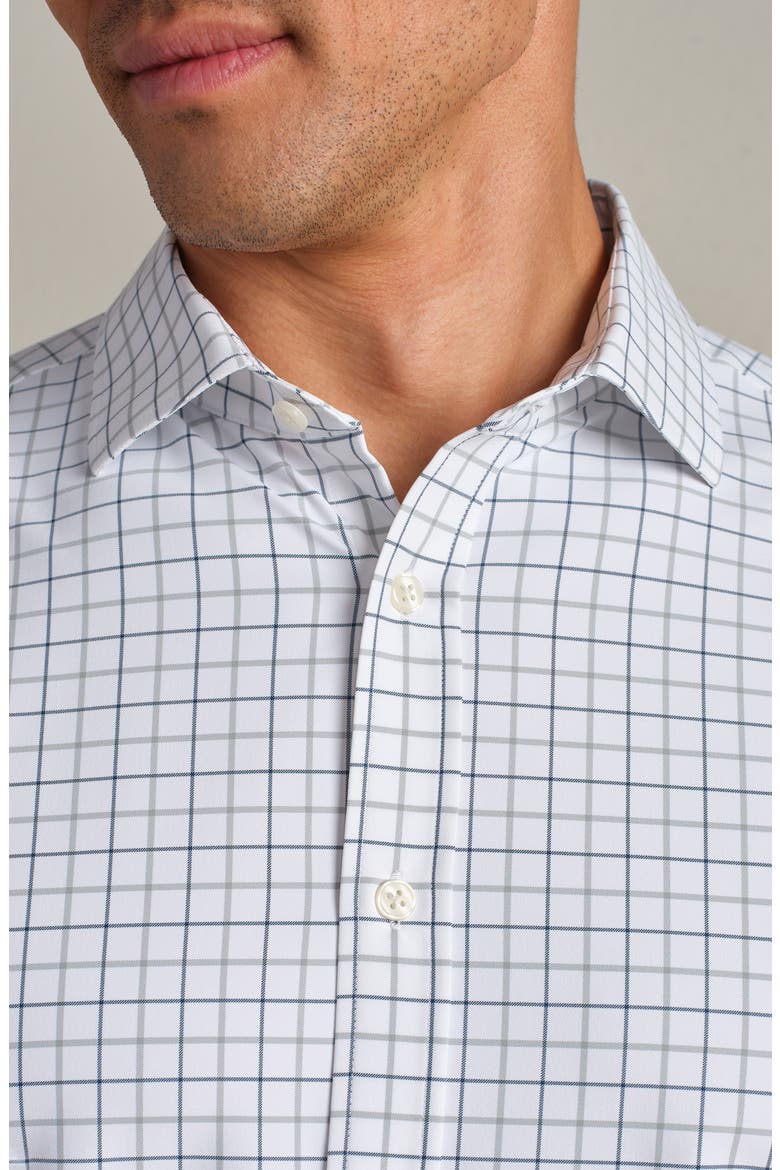 State of Mind Slim Fit Button-Up Shirt, Alternate, color, PACIFIC GREEN MINI WINDOWPANE