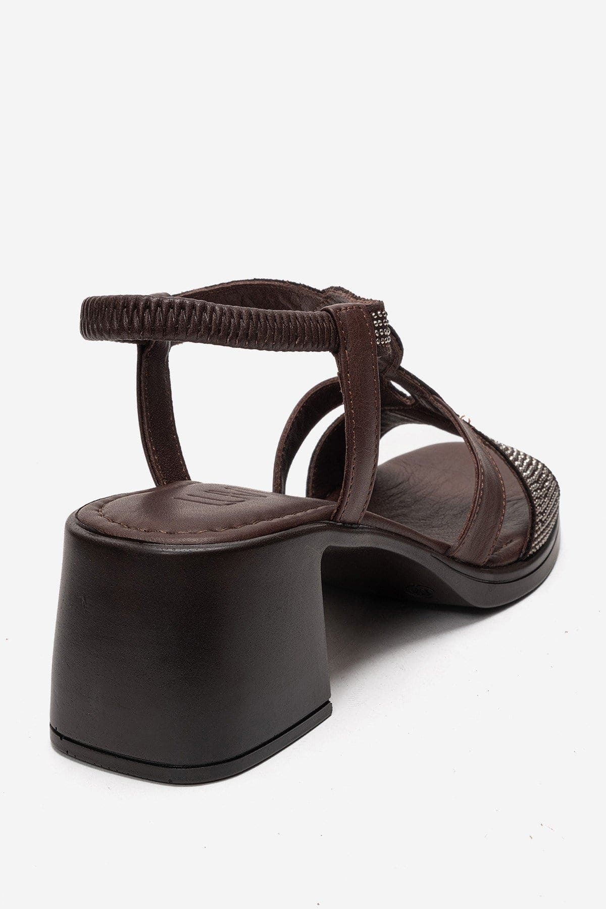 Dolen Leather Chunky Sandal, Alternate, color, Brown