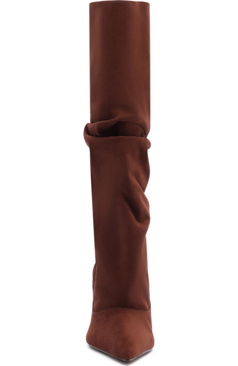 Schutz Maryana Up Slouch Pointed Toe Boot, Alternate, color, Root Brown