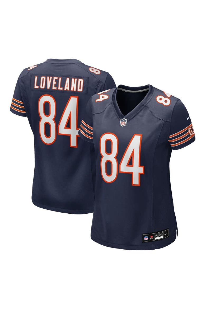 Women's Nike Colston Loveland  Navy Chicago Bears Team Game Jersey, Alternate, color, Navy