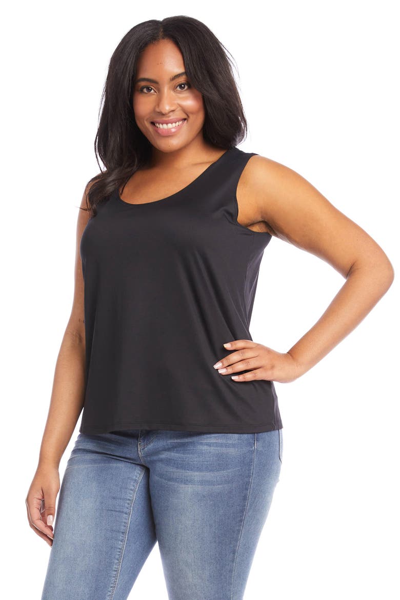 Scoop Neck Tank, Alternate, color, BLACK