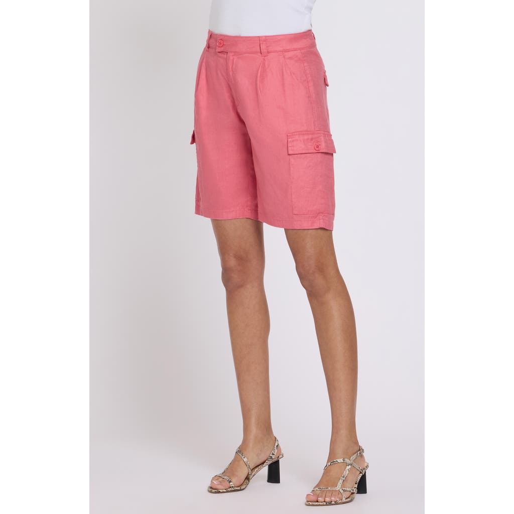 NYDJ Cargo Bermuda Shorts in Desert Rose at Nordstrom, Size 12